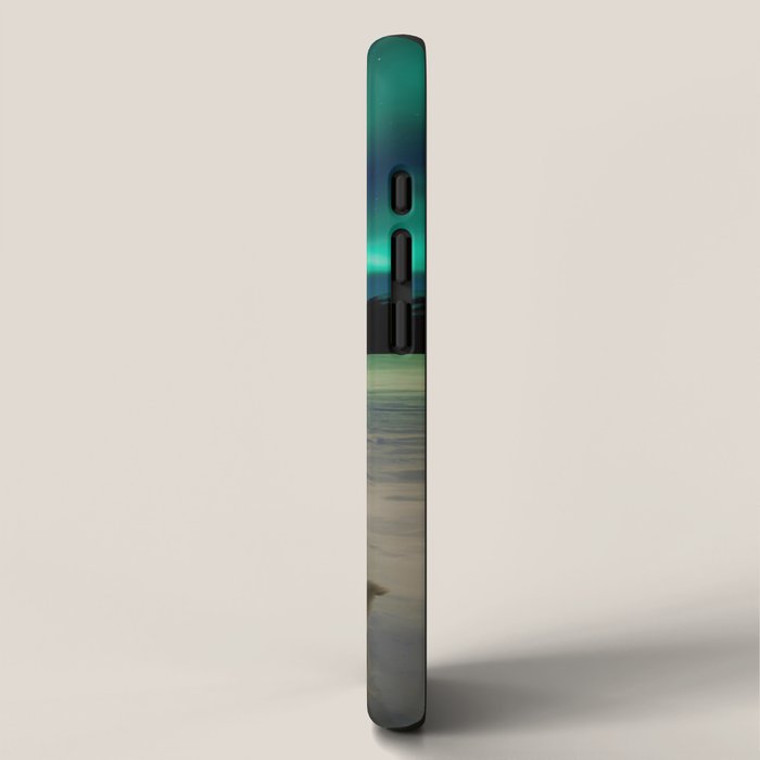 Winter Northern Lights Dog Sled (Color) iPhone Case Gallery Image 2