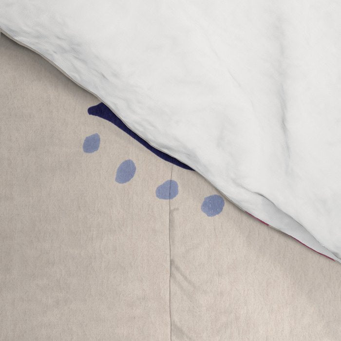 Mystic Eyes - Coral & Navy Comforter Gallery Image 4