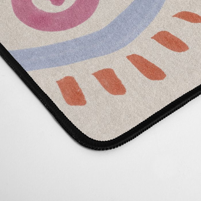 Mystic Eyes - Coral & Navy Desk Mat Gallery Image 4