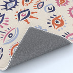 Mystic Eyes - Coral & Navy Rug Gallery Image 4