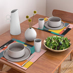 Modern Colorful Patchwork Vibrant MCM ART Placemat Gallery Image 2