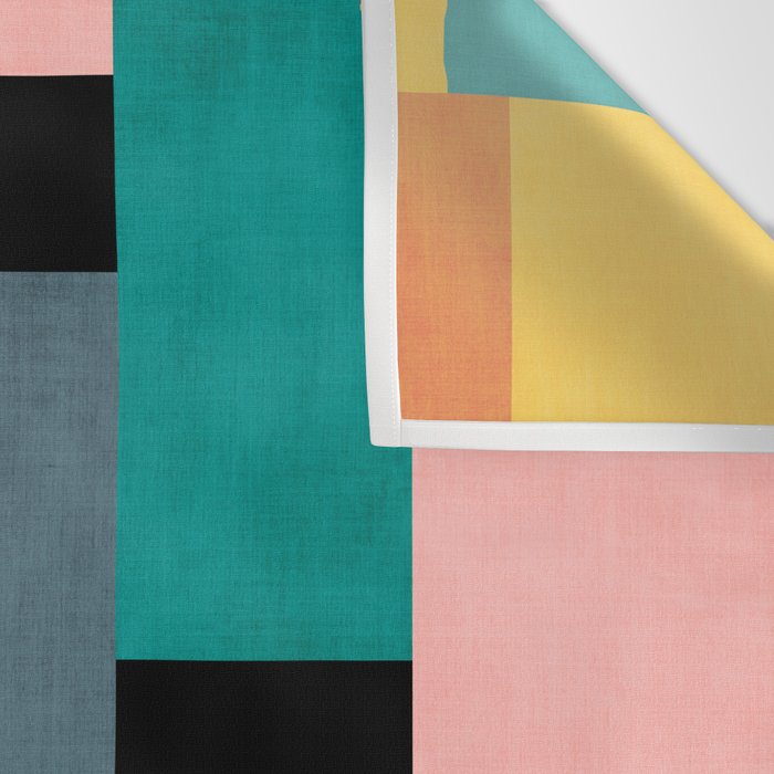 Modern Colorful Patchwork Vibrant MCM ART Wall Tapestry Gallery Image 3