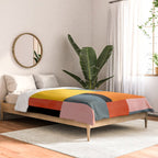 Modern Colorful Patchwork Vibrant MCM ART Comforter Gallery Image 2