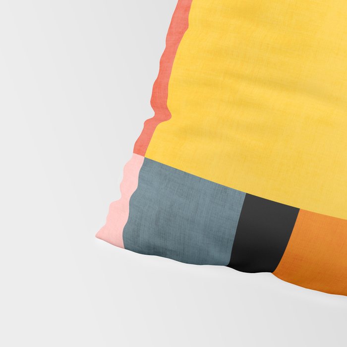 Modern Colorful Patchwork Vibrant MCM ART Pillow Sham Gallery Image 4