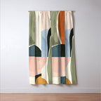 Soft Modern Abstract Shapes I Window Curtain Gallery Image 3