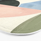 Soft Modern Abstract Shapes I Bath Mat Gallery Image 3