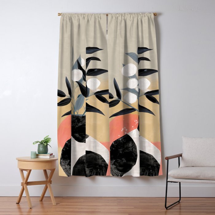 Sienna Blooms Window Curtain Gallery Image 5
