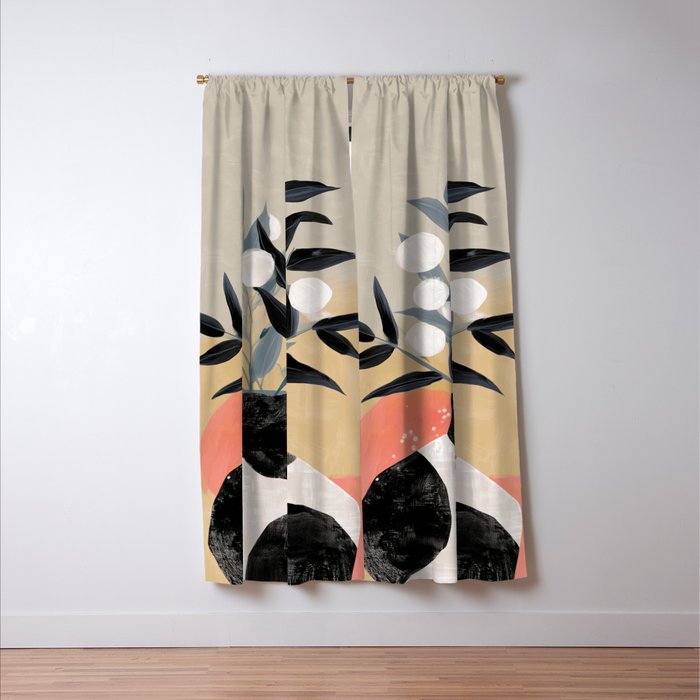 Sienna Blooms Window Curtain Gallery Image 3