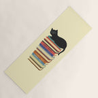 Hidden cat 31 reading books  Yoga Mat Gallery Image 1