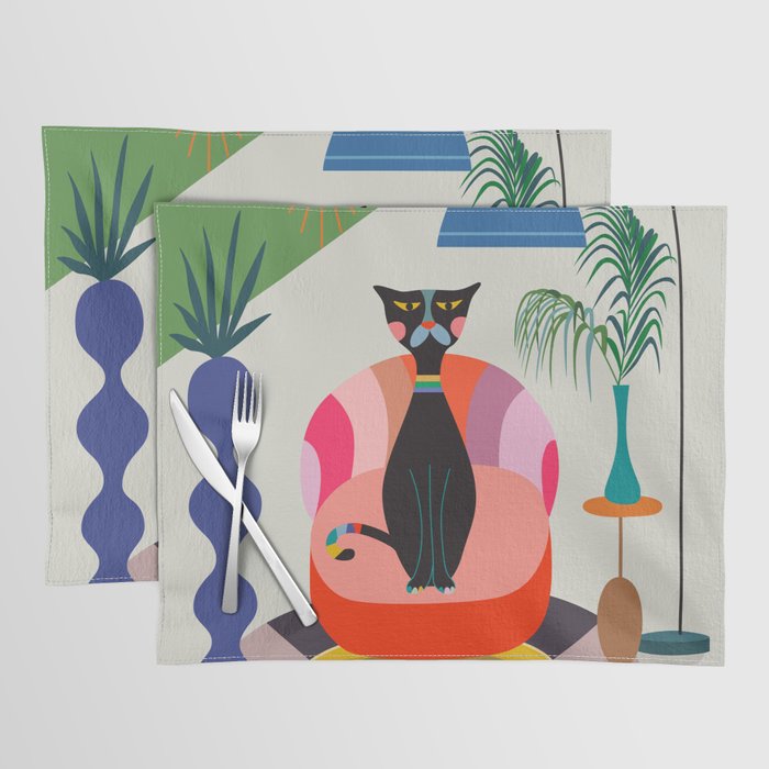 MCM Black Cat Placemat Gallery Image 1