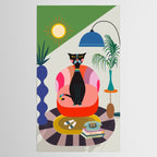 MCM Black Cat Tablecloth Gallery Image 2