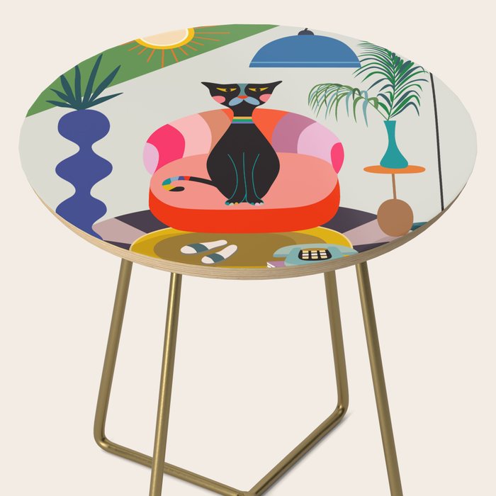 MCM Black Cat Side Table Gallery Image 2