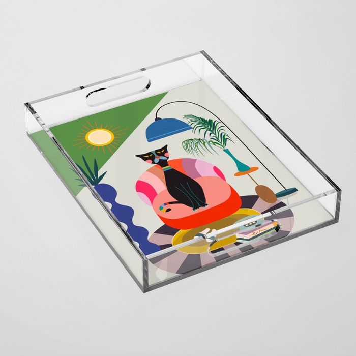 MCM Black Cat Acrylic Tray Gallery Image 1