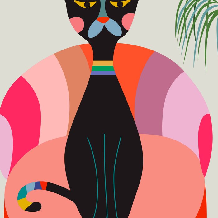 MCM Black Cat Coffee Mug Gallery Image 2