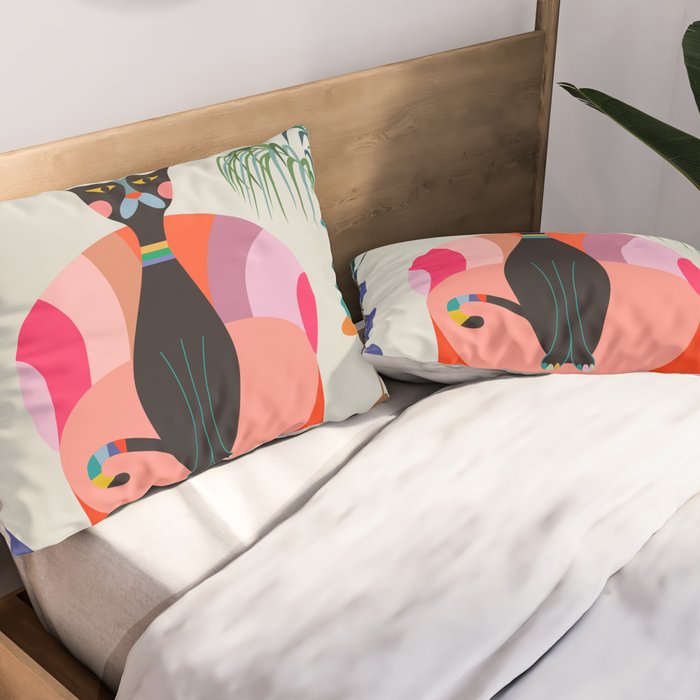 MCM Black Cat Pillow Sham Gallery Image 2