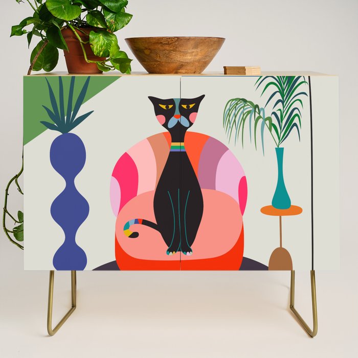 MCM Black Cat Credenza Gallery Image 1
