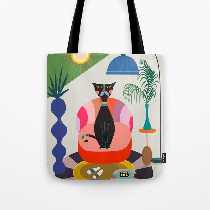MCM Black Cat Tote Bag Gallery Image 1