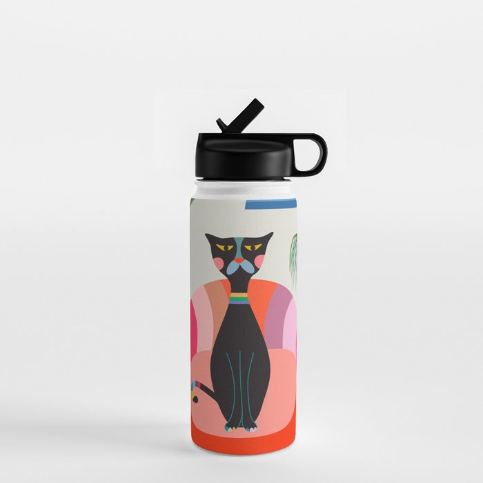 MCM Black Cat Water Bottle Gallery Image 1