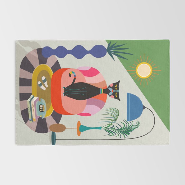 MCM Black Cat Rug Gallery Image 2