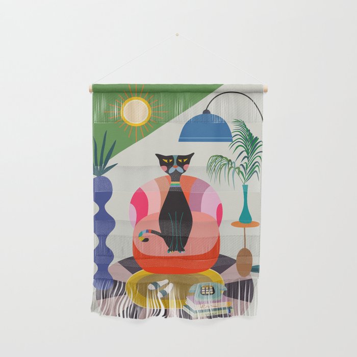 MCM Black Cat Wall Hanging Gallery Image 1