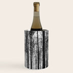 trees in forest landscape - black and white nature photography Wine Chiller Gallery Image 3