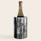trees in forest landscape - black and white nature photography Wine Chiller Gallery Image 2