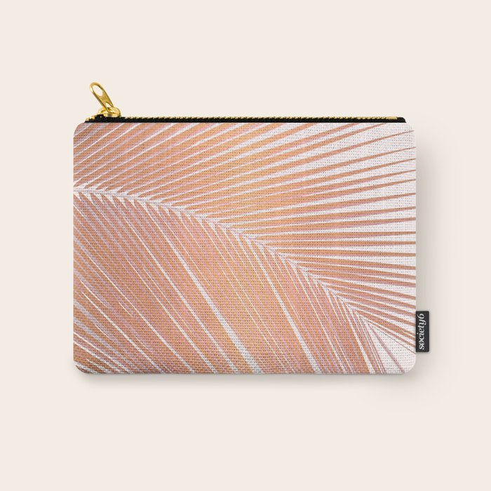 Palm leaf - copper pink Carry All Pouch Gallery Image 1