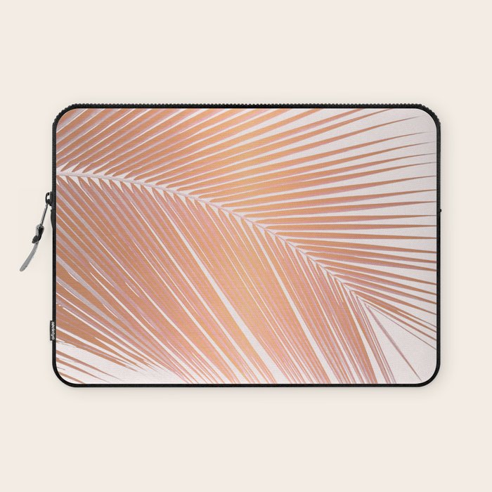 Palm leaf - copper pink Laptop Sleeve Gallery Image 1