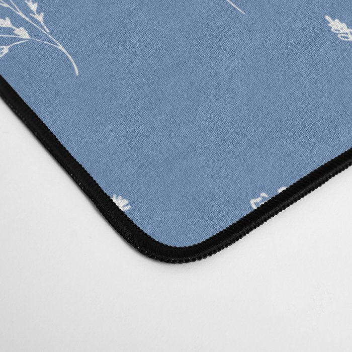 Wildflowers blue Desk Mat Gallery Image 4