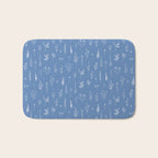 Wildflowers blue Bath Mat Gallery Image 1