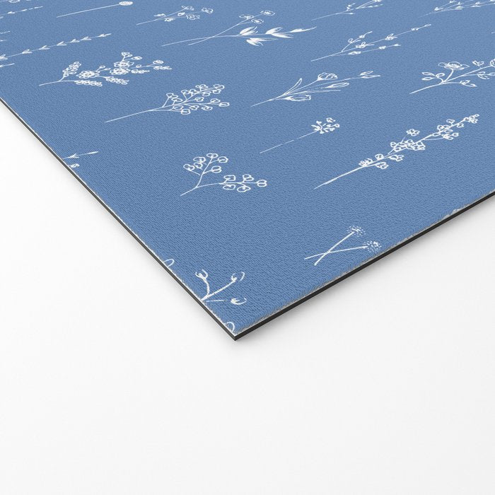 Wildflowers blue Welcome Mat Gallery Image 2