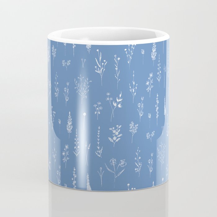 Wildflowers blue Coffee Mug Gallery Image 4