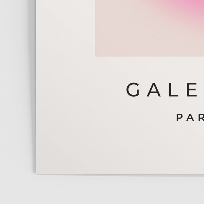Les Couleurs | 04 - Aura Print Neutral Pink And Orange Preppy Decor Modern Gradient Poster Gallery Image 3