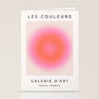 Les Couleurs | 04 - Aura Print Neutral Pink And Orange Preppy Decor Modern Gradient Stationery Card Gallery Image 2