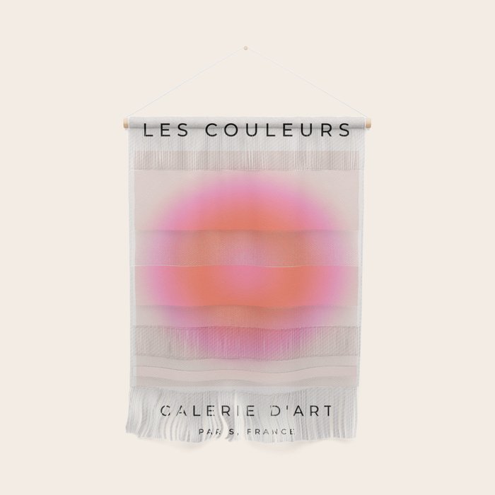 Les Couleurs | 04 - Aura Print Neutral Pink And Orange Preppy Decor Modern Gradient Wall Hanging Gallery Image 1