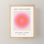 Les Couleurs | 04 - Aura Print Neutral Pink And Orange Preppy Decor Modern Gradient Mini Art Print Gallery Image 1