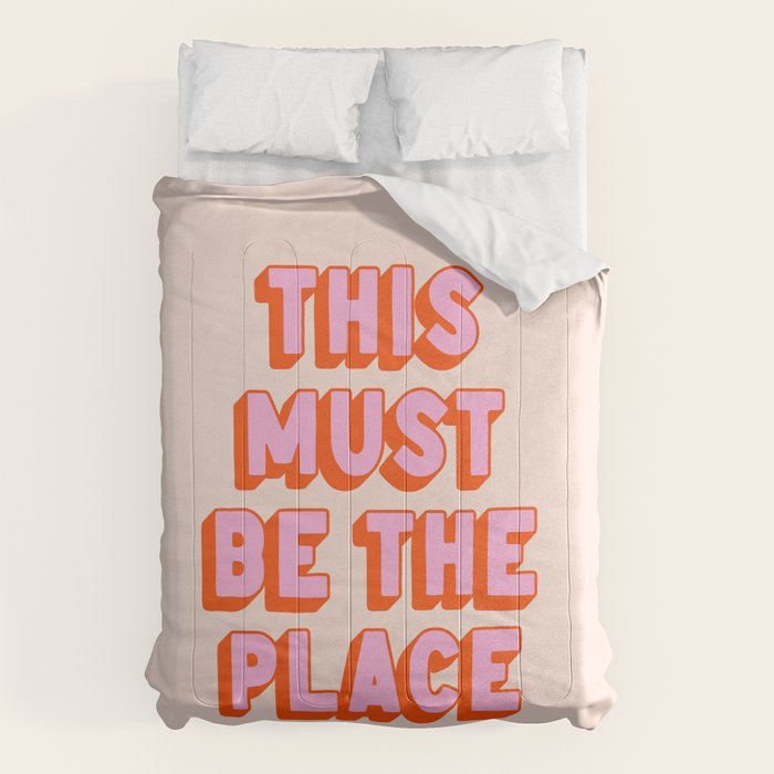 This Must Be The Place: The Peach Edition Comforter Gallery Image 1