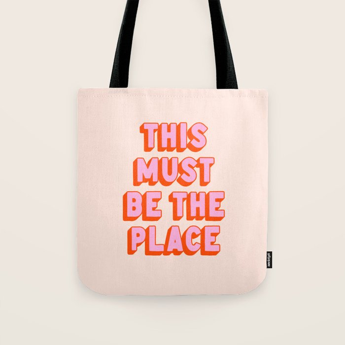 This Must Be The Place: The Peach Edition Tote Bag Gallery Image 1