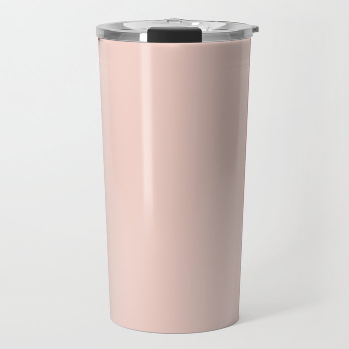 Subtle Spring Color Block - Soft Pink Travel Mug Gallery Image 1