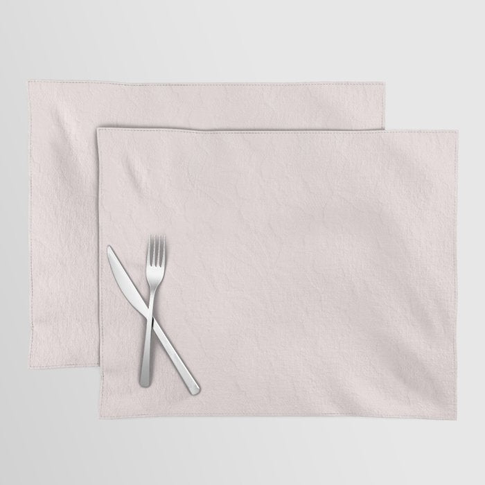 Elegant vintage blush pink french floral lace Placemat Gallery Image 1