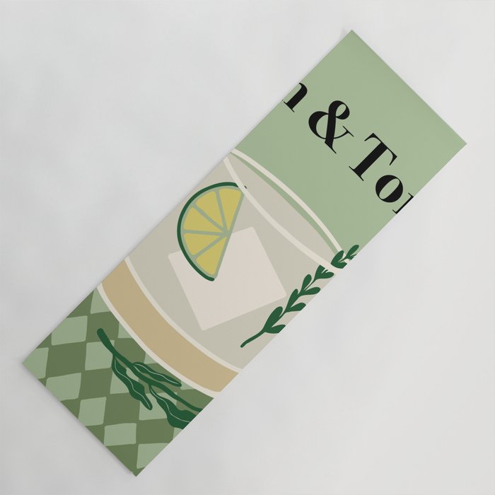 Gin & Tonic Cocktail Yoga Mat Gallery Image 1