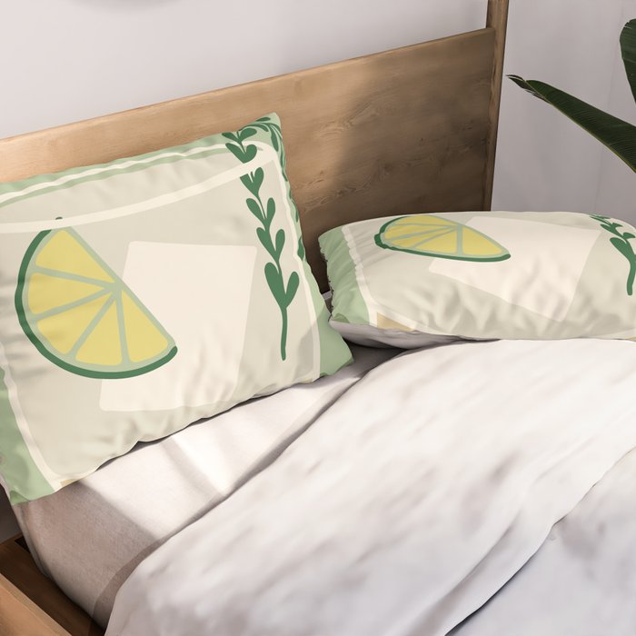 Gin & Tonic Cocktail Pillow Sham Gallery Image 2