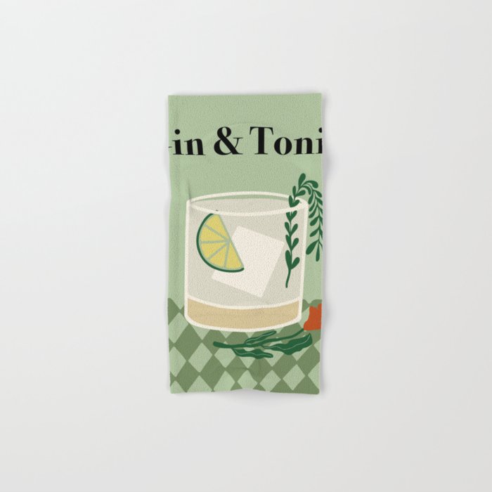 Gin & Tonic Cocktail Bath Towel Gallery Image 1