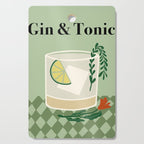 Gin & Tonic Cocktail Cutting Board Gallery Image 1