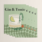 Gin & Tonic Cocktail Wrapping Paper Gallery Image 3