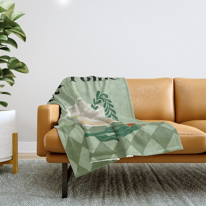 Gin & Tonic Cocktail Throw Blanket Gallery Image 1