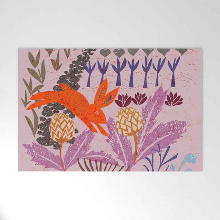 Artichoke thief at sunrise Welcome Mat Gallery Image 1