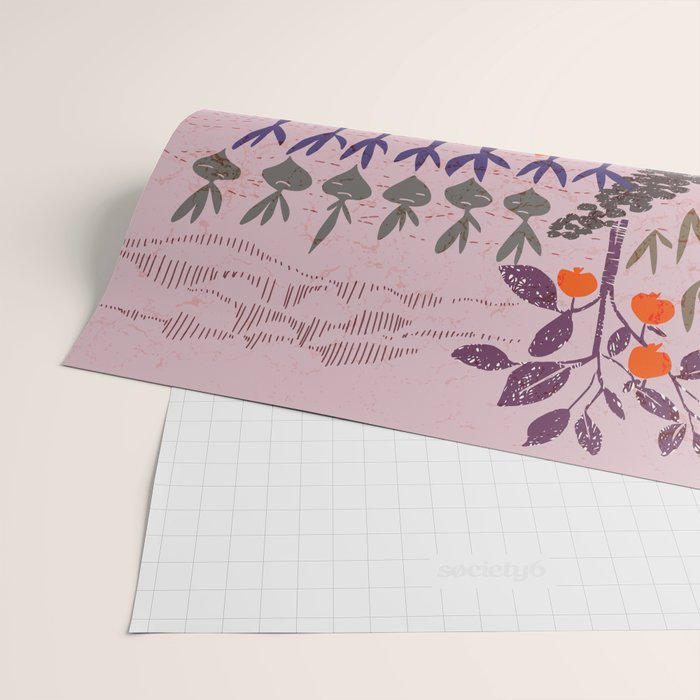 Artichoke thief at sunrise Wrapping Paper Gallery Image 2