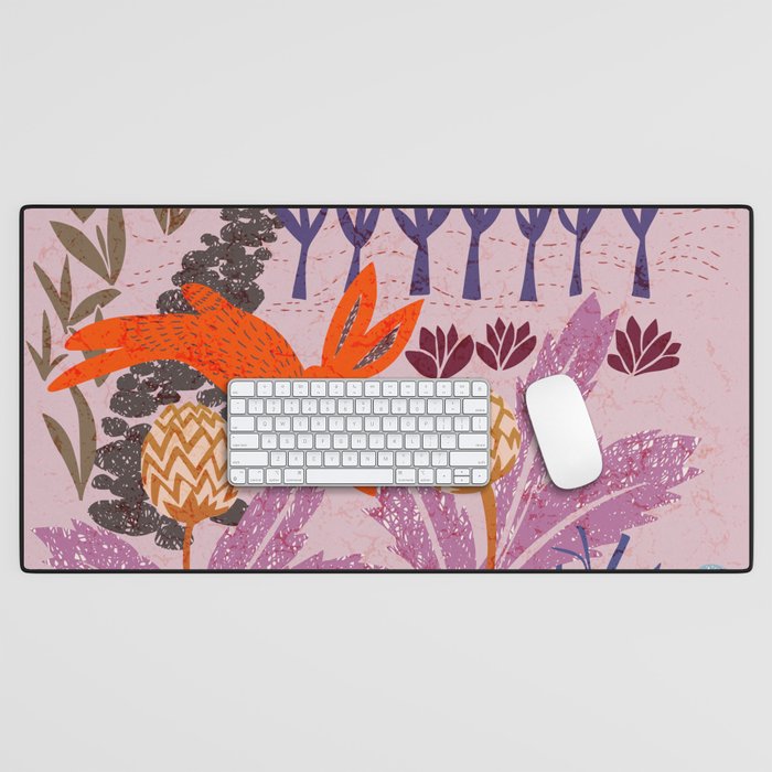 Artichoke thief at sunrise Desk Mat Gallery Image 1