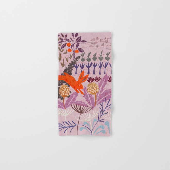 Artichoke thief at sunrise Bath Towel Gallery Image 1